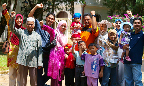 マレーシアのマレー人大家族