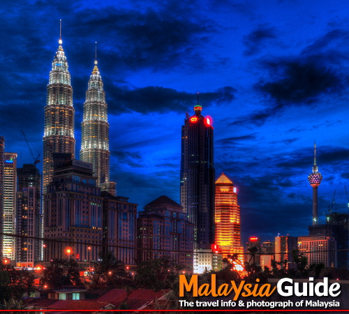 マレーシアKLCCの夜景 マレーシアKLCCの夜景