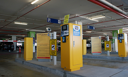KLIA2に隣接する一般駐車場